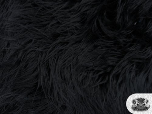 black faux fur