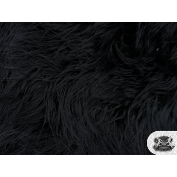 Great savings & free delivery / collection on many items. faux fake fur mongolian fabric sold by the yard black
