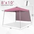 thumbnail image 2 of Ainfox 10 x 10 ft Pop up Canopy Tent  with Sidewall, Instant Slant Outdoor Gazebo for Beach, Sun Shade,Outdoor Activies, Weddings,Pink, 2 of 7