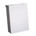 thumbnail image 2 of GROWTH TANK Wall Mount Mailbox Drop Box Post Letter with Lock Metal Postbox Vintage Key Lock White, 2 of 9