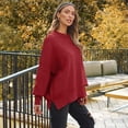 thumbnail image 2 of SUNBS Oversized Sweaters for Women Winter Crewneck Pullover - Cozy Knit Long Sleeve Top Casual Loose Fit Clothes, 2 of 9