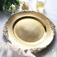 thumbnail image 6 of BalsaCircle 24 Gold 13" Acrylic Round Charger Plates Decorations Embossed Rim, 6 of 8