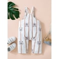 thumbnail image 4 of Bagilaanoe Toddler Baby Girl Boy Summer Jumpsuit Sleeveless Bear Print Romper Pleated Overalls 6M 12M 18M 24M 3T Kids Long Pants Casual Outfits, 4 of 9