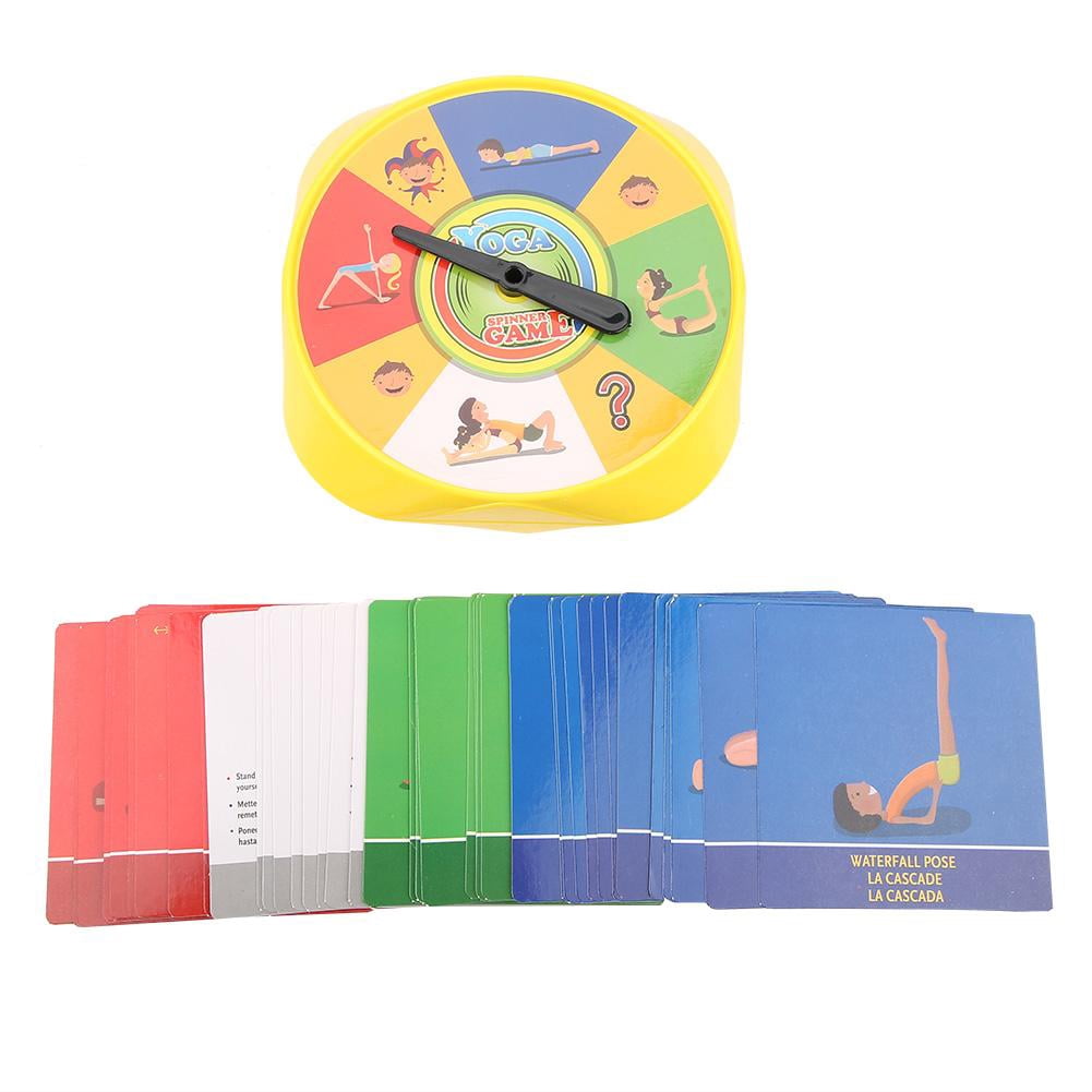 Garosa Yoga Game Cards, Yoga Pose Kids Cards Interactive Game for Parents and Children