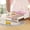 White#1, variant on Queen Size Sleeper Sofa, Twin Extending Daybed with LED Lights, Modern Upholstered Princess Daybed With Crown Headboard,White, White Sofa Beds,Wood Convertible Sofa Beds