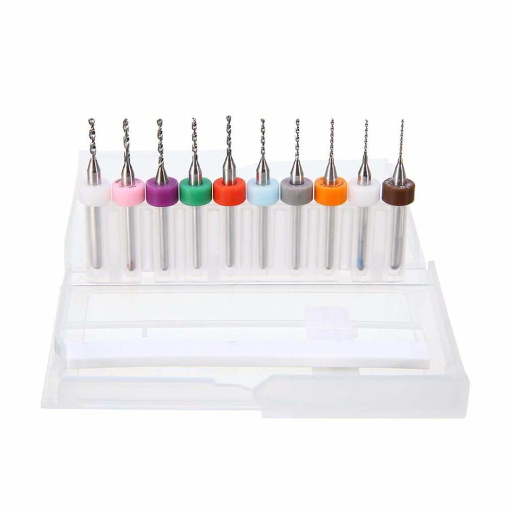 Hand Drill Bits Set Include Metal Pin Vise Hand Drill Micro Mini Twist Drill Bit