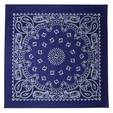 MTL Traditional Paisley Double Sided Imprint Bandana Purple USA Made