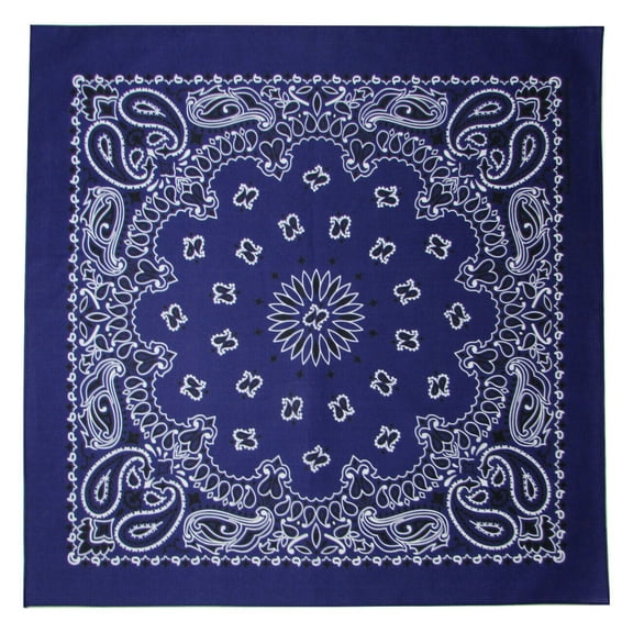 MTL Traditional Paisley Double Sided Imprint Bandana Purple USA Made
