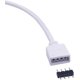 thumbnail image 2 of 2 uds Cable de extensión de 2m tira LED RGB Cable de extensión para tira LED Cable expansor de 4 pines conector conector LED a rayas, blanco, 2 of 4