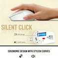 thumbnail image 5 of Wireless Keyboard and Mouse Combo with Full-Size Quiet, Palm Rest, Phone Holder, Multimedia Keys, Batteries Included, Compatible with Windows, PC, Laptop - White, 5 of 5