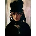 thumbnail image 2 of Manet, Edouard 19x24 Black Modern Framed Museum Art Print Titled - Berthe Morisot with a Bouquet of Violets, 1872, 2 of 4