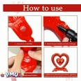 thumbnail image 6 of PMU Valentine's Day Heart Shaped Standing Open Heart Mylar Balloon18 Inch, Red Pkg/5, 6 of 7