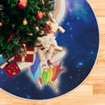 thumbnail image 5 of FMSHPON Dabbing Unicorn Colorful Galaxy Xmas Christmas Tree Skirt Stand Mat for Holiday Party Decoration Indoor Outdoor 36 inches, 5 of 6