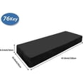 thumbnail image 4 of SZTXJ Protective Cover for 76 Key Piano Keyboard, Electronic Keyboard Dust Cover for Yamaha Alesis Casio Roland Digital Piano Synthesizer - Black Stre, 4 of 5