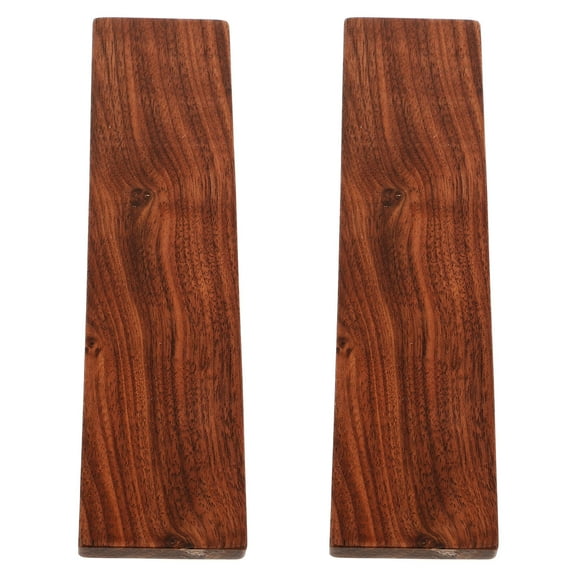 UPGRATOR 2Pcs Unfinished Wood Carving Blocks Dark Walnut Wood for Diy Enthusiasts Rectangular Blank Design