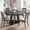 Black, variant on 47" Round Dining Table for 4–6, Farmhouse Style Kitchen Table with Cross Pedestal, 63 lbs, Stable Non-Slip Design (Table Only)