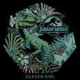 thumbnail image 2 of Girls Jurassic Park Clever Girl Logo Graphic Cropped T-Shirt, 2 of 3