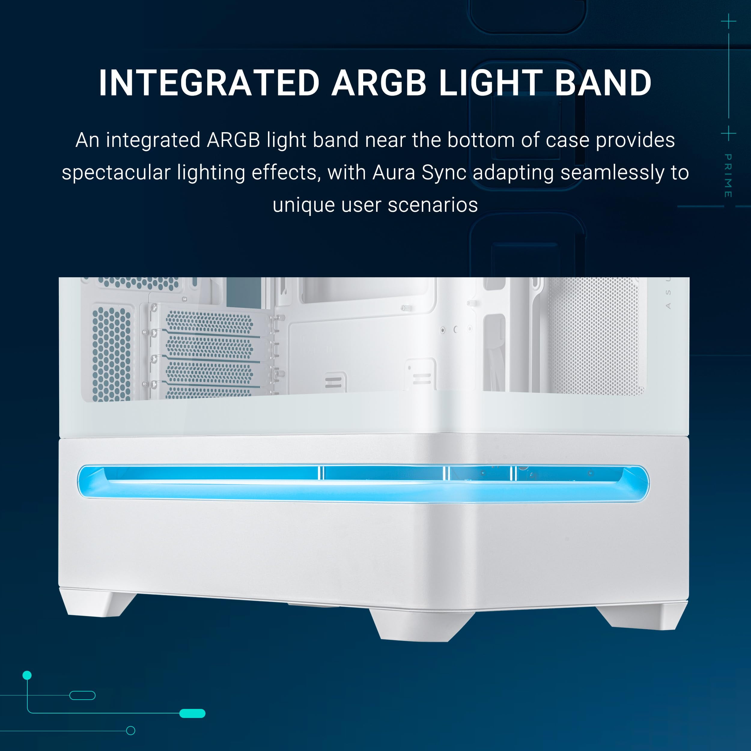 Asus Prime AP202 ARGB Computer Case (ap202argbcasewhite)