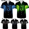 thumbnail image 2 of Camisas de manga corta de moda de verano para hombres, camisa hawaiana con estampado 3D de serpiente, camiseta de playa informal para hombres, camiseta de un solo pecho, 2 of 5