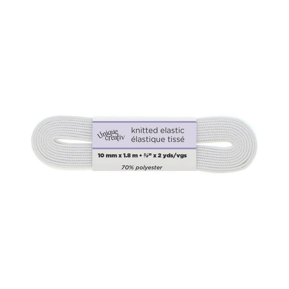 Unique Creativ Knitted White Elastic