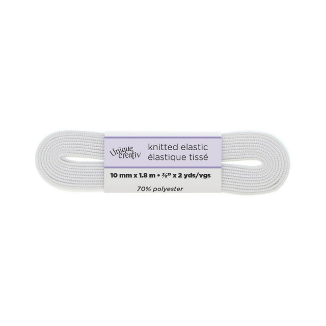 Unique Creativ Knitted White Elastic