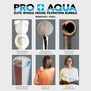PRO+AQUA ELITE Whole House Well Water Filter System and Water Softener Bundle - Remove Iron, Sulfur, Sediment, and more
