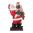 thumbnail image 3 of Figuras navideñas de Papá Noel de resina, estatua de Papá Noel, figura artesanal de Papá Noel para Estilo B, 3 of 9