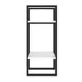 thumbnail image 3 of Zoe Standing Bookshelf- 28 Inch Tall- 2 Shelves- Black and White, 3 of 5