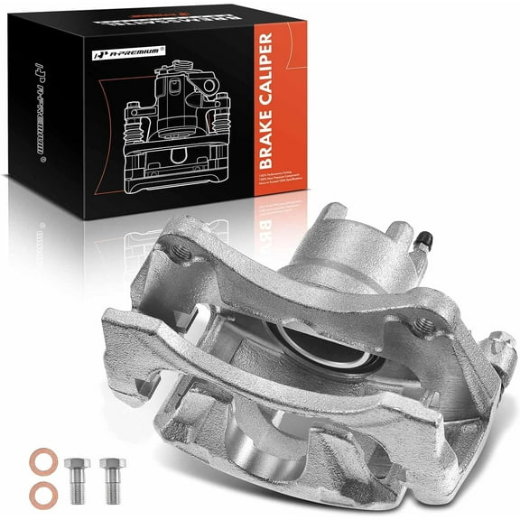 A-Premium Disc Brake Caliper Assembly with Bracket Replacement for 200 Cirrus Sebring Dodge Avenger Caliber Jeep Compass Patriot 2007-2017 Front Right