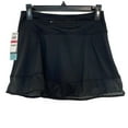 thumbnail image 3 of Ideology Womens Black Shadow-Stripe Built-in-Shorts Active Skort Size XS $39, 3 of 7