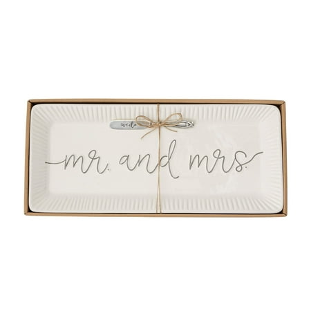 - Mud Pie 4075127 Wedding Hostess Set, White