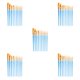 thumbnail image 2 of Wosthever 10 pinceles con mango para pintura, pinturas al óleo de acuarela, pinceles de vidrio portátiles para estudiantes, principiantes, azul Type2 NO2, 2 of 6
