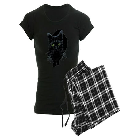 

CafePress - Black Cat - Women s Dark Pajamas