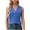 Blue2, variant on lmcalzta Womens Tank Tops V Neck Sleeveless Solid Color Dressy Casual Loose Shirts Summer Basic Tees