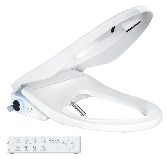 Asiento de bidé eléctrico SmartWhale con asiento calefaccionado y control remoto inalámbrico