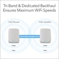thumbnail image 4 of NETGEAR Orbi Sistema de red de malla WiFi 6 de triple banda para todo el hogar (RBK753P) - Enrutador con 2 extensores satelitales - Funciones de seguridad - Cobertura de hasta 7500 pies cuadrados, 75, 4 of 5