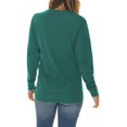 thumbnail image 4 of Oversized Tikal Graphic Long Sleeve Crewneck Tee - Teal 2XL, 4 of 4