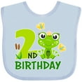 thumbnail image 3 of Inktastic 2nd Birthday Princess Frog Girls Baby Bib, 3 of 4