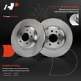 thumbnail image 4 of A-Premium 12.71 inch (323mm) Front Vented Disc Brake Rotors + Ceramic Pads Kit Compatible with Select Cadillac and Pontiac Models - CTS 2006-2007, STS 2005-2008, Bonneville 2004-2005, 6-PC Set, 4 of 5