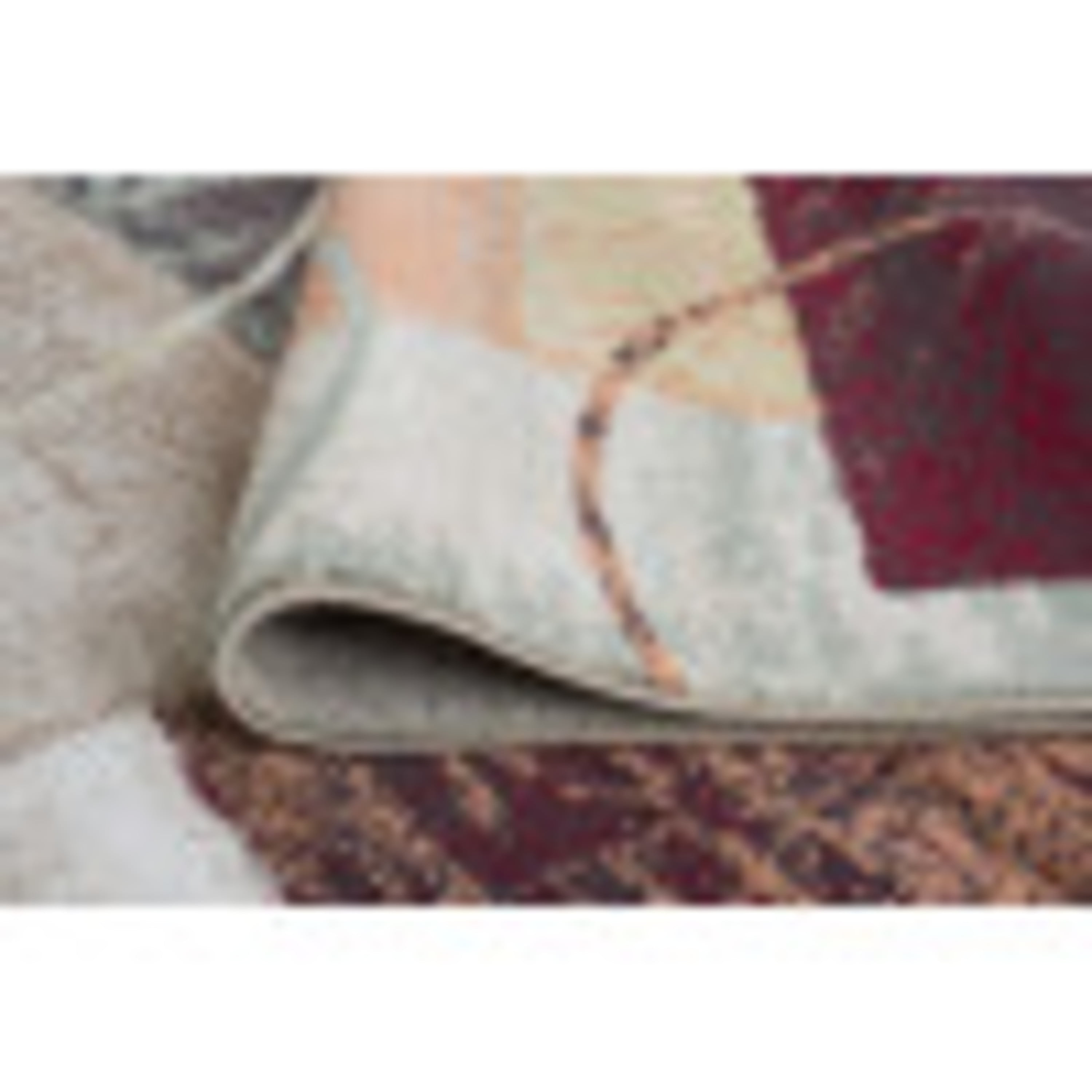 Deco Contemporary 5' x 7' Multi-Color Polypropylene Indoor Area Rug