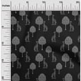 thumbnail image 1 of oneOone Cotton Silk Fabric Tree & Giraffe Block Print Fabric BTY 42 Inch Wide, 1 of 4