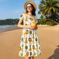 thumbnail image 4 of Disketp Tiger Lion para Vestido de Manga Corta para Mujeres, Vestidos de Verano para Mujeres, Casual y Holgado para la Playa, 4 of 6