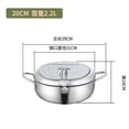 thumbnail image 3 of Pisexur Deeps Fryer Pot Tempura Frying Pot With Lid 304 Stainless Steel With Temperature Control And Oil Drip Drainer Rack For Kitchen French Fries, 3 of 7
