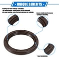 thumbnail image 3 of Unique Bargains 1PC Engine Crankshaft Oil Seal Compatible for Toyota Tacoma 2009-2019 for Lexus IS250 2009-2015 Rubber Brown, 3 of 7
