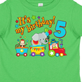 thumbnail image 4 of Inktastic Its My Birthday Circus Train 5th Birthday Boys or Girls Toddler T-Shirt, 4 of 5