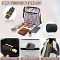 thumbnail image 6 of ZUXONGSY American Flag Zebra Stripe Print PU Leather Shoulder Bag for Women Fashion Crossbody Travel Purse Large Messenger Bag with Adjustable Strap for Dating Workout, 6 of 7