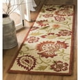 thumbnail image 3 of SAFAVIEH Blossom Leah Floral Flowers Wool Area Rug, Beige/Multi, 8' x 8' Round, 3 of 10