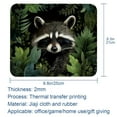 thumbnail image 5 of Raccoon Gaming Mouse Pad Desk Mat, Square 8.3x9.8 Inch Non-Slip Rubber Bottom Printed Design for Office and Gaming, 5 of 6