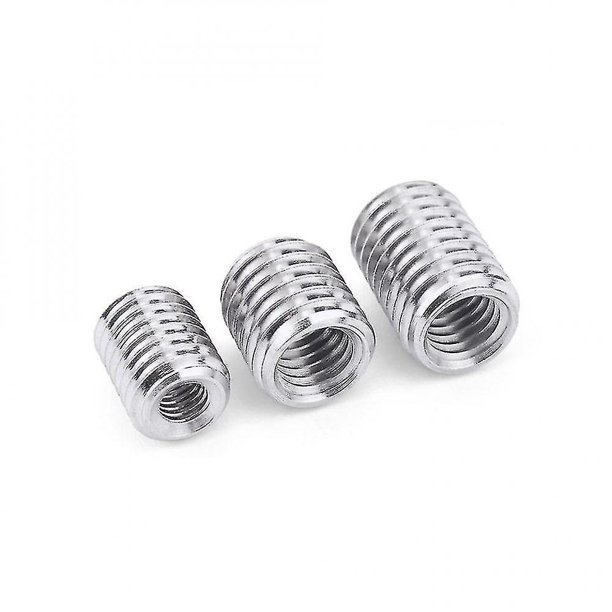 Exterior M10 Interior M6 5 piezas Interior Exterior Roscado Tubo hueco Acoplador Transportador Adaptador de astilla Tornillo BMM