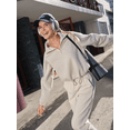 thumbnail image 7 of G4Free Flurrylux Womens Sweatshirts Fleece Lined Half Zip Mock Neck Cropped Pullover Winter Fashion Outfits Clothes, 7 of 7
